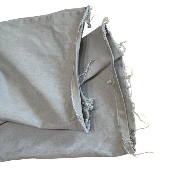 Oat New York Jeans Women's 10/30 Light Wash Blue/Gray High Rise Wide Leg Raw Hem - Picture 10 of 10